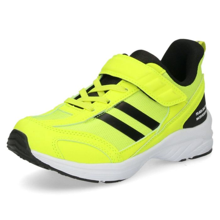 キッズ スニーカー 防水 厚底 シューズ 男の子 ジュニア 運動靴 ベルクロ 靴 履きやすい ブラック ブルー イエロー 黒 8020 パレード Parade