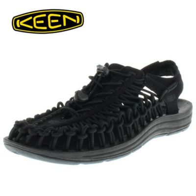 KEEN メンズ サンダル UNEEK ストラップ Monochrome 1014097 11-10140 Black/Black 真っ黒 スポサン スポーティ