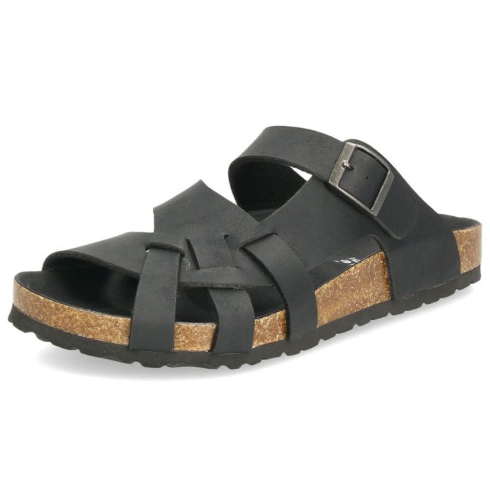 サンダル メンズ おしゃれ フットベッド 合皮 定番 コンフォートサンダル 黒 茶 カジュアル 本革インソール 夏 パレード Parade 2208