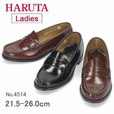 HARUTA キルトタッセルローファー 4515 2E 善き 黒 ローター
