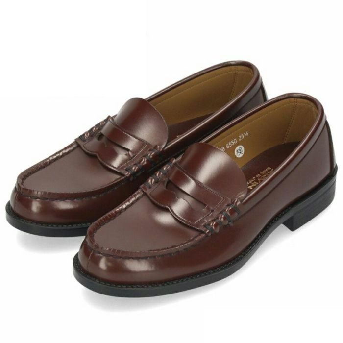 ハルタ ローファー メンズ 6550 3E 合皮 学生 HARUTA 黒 通学 靴 通勤 ブラック ジャマイカ クロ ブラウン 高校生 中学生 レギュラーサイズ 23cm-28cm 紳士靴 男の子 コインローファー フォーマル セレモニー 【サイズ交換OK】