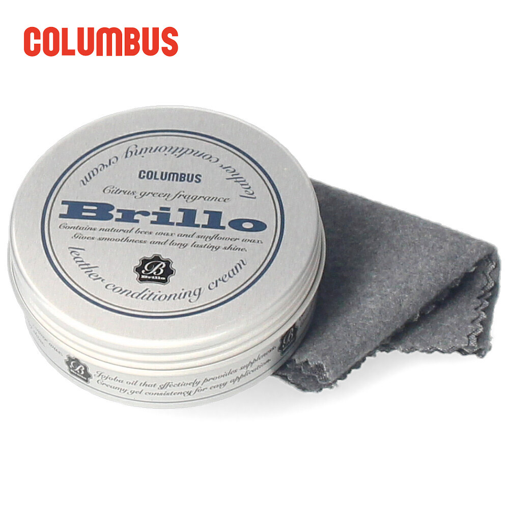 ブリオ レザーコンディショニングクリーム クロス付き コロンブス COLUMBUS 靴 お手入れ 保革 ツヤだし 29210