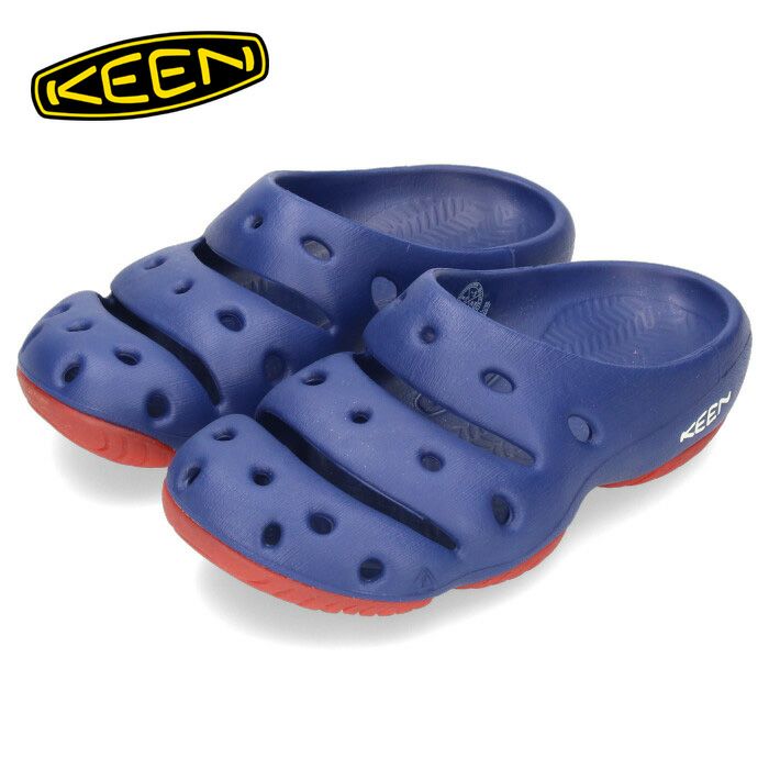 KEEN キーン メンズ サンダル ヨギ 1027131 YOGUI Blue Depths/Red Carpet ブルー レッド クロッグ スリッポン