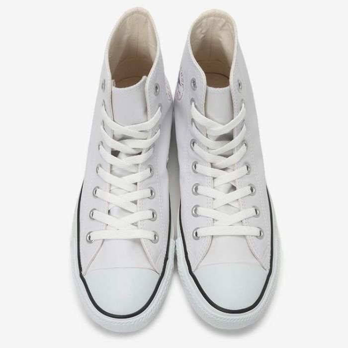 コンバース レザーオールスター ハイ LEA ALL STAR HI ホワイト ブラック ブラックモノ スニーカーCONVERSE 10907 10908 44997