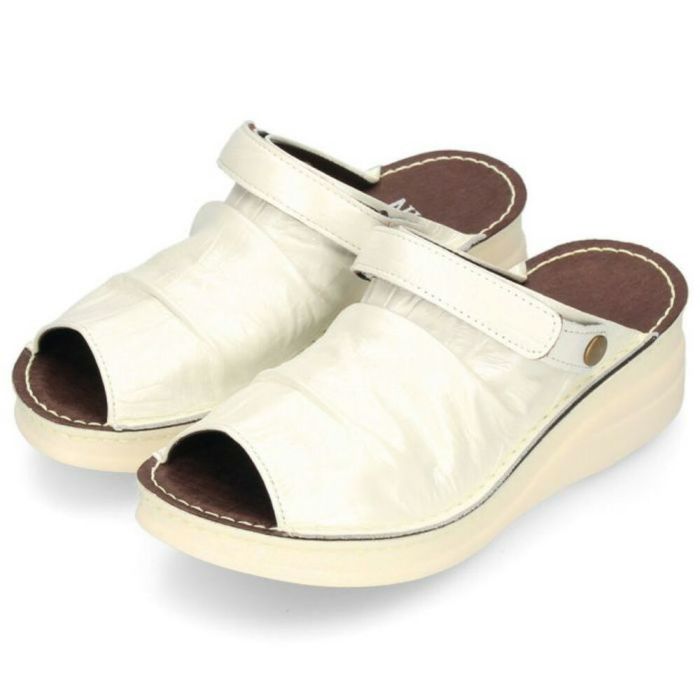 厚底サンダル レディース かかとあり ミュール 靴 NICO ニコ 4039 コンフォートシューズ バックベルト オープントゥ 黒 白 本革 日本製