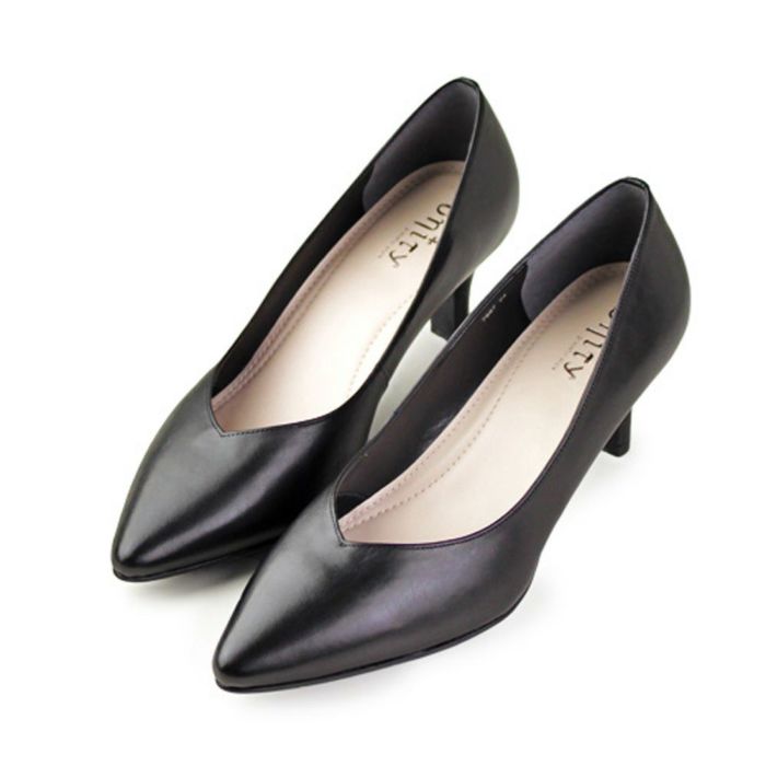 unity 靴 ユニティ 7687 ポインテッドトゥ パンプス フォーマル ビジネス 黒パンプス ブラック