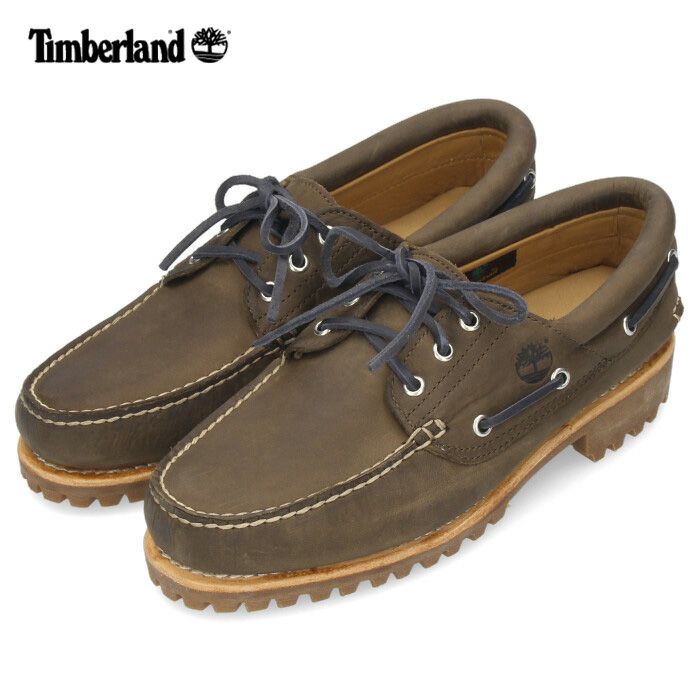 Timberland ティンバーランド メンズ モカシン シューズ オーセンティックス スリーアイ クラシック A5S38 レザー 靴 本革 オリーブ  | Parade-パレード- 公式オンラインストア