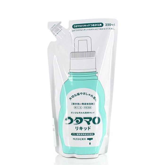 ウタマロ リキッド 詰替え用 つめかえ 部分洗い 液体洗剤 無けい光 中性洗剤 泥汚れ 黒ずみ 皮脂落とす 手に優しい 日本製 44796 350ml うたまろ 衣類用