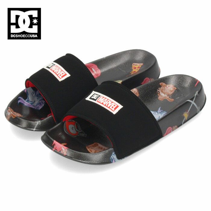 DC Shoes サンダル メンズ ディーシーシューズ DP DC SLIDE DM226103 デッドプール ディーシー スライド BPT ブラック プリント 靴