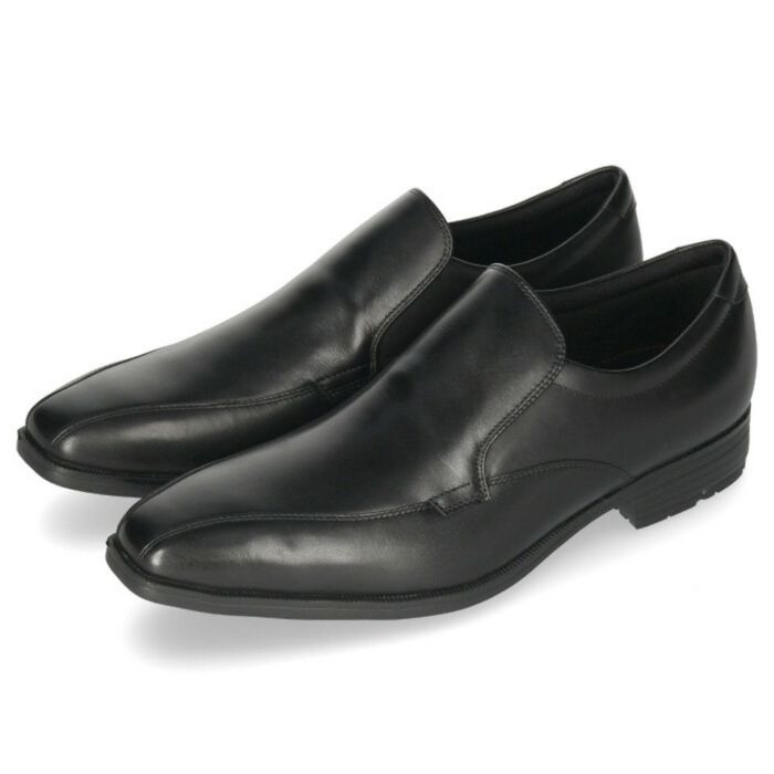 texcy luxe テクシーリュクス ビジネスシューズ 7010 メンズ 本革 革靴 幅広 甲高 3E 4E 黒 ストレートチップ プレーントゥ スリッポン フレキシブルドレス