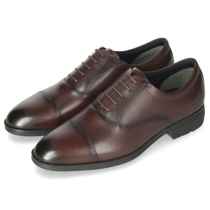 texcy luxe テクシーリュクス ビジネスシューズ 7010 メンズ 本革 革靴 幅広 甲高 3E 4E 黒 ストレートチップ プレーントゥ スリッポン フレキシブルドレス