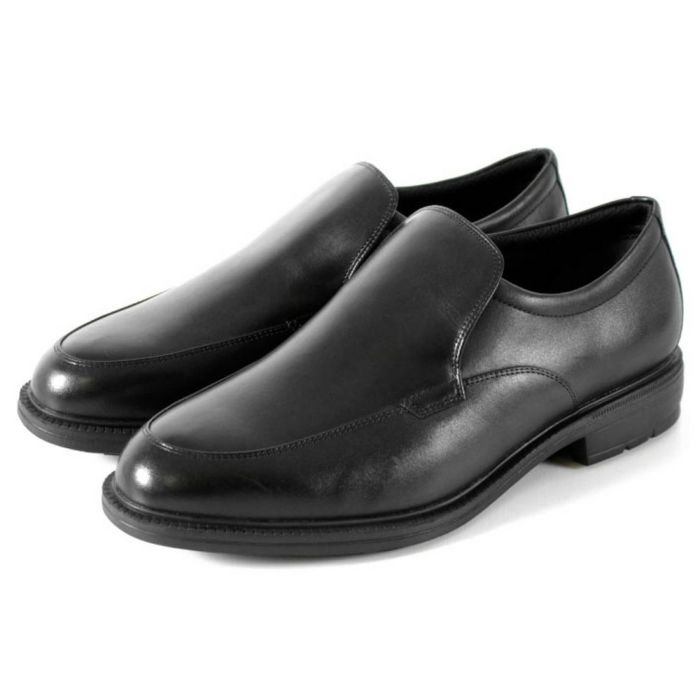 texcy luxe テクシーリュクス ビジネスシューズ 7010 メンズ 本革 革靴 幅広 甲高 3E 4E 黒 ストレートチップ プレーントゥ スリッポン フレキシブルドレス