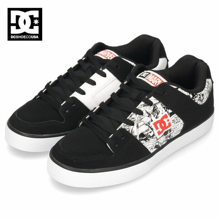 DC Shoes スニーカー メンズ ディーシーシューズ DP PURE DM226108 デッドプール ピュア XKWR ブラック ホワイト 靴