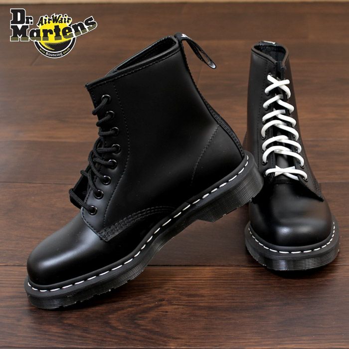 ドクターマーチン Dr.Martens 1460 WS ブーツ 8ホール 靴 24758001 黒 ホワイトステッチ レディース  メンズ ユニセックス 8EYE