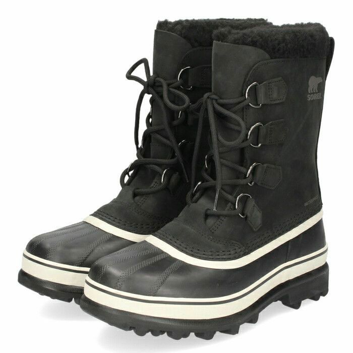 ソレル スノーブーツ メンズ ウィンター ブーツ カリブー SOREL NM1000 016 ブラック 黒 防水 保温 耐寒 雪