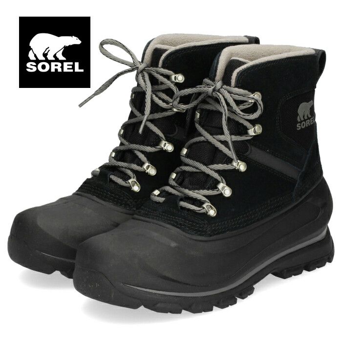 ソレル SOREL NM2737 010 メンズ ブーツ バクストンレース ブラック 防水 保湿性 防寒 防滑