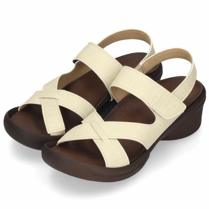 リゲッタ サンダル レディース 疲れない 厚底 ヒール 靴 軽量 ウェッジサンダル バックストラップ 履きやすい 歩きやすい コンフォート 日本製 R-2682 REGETA