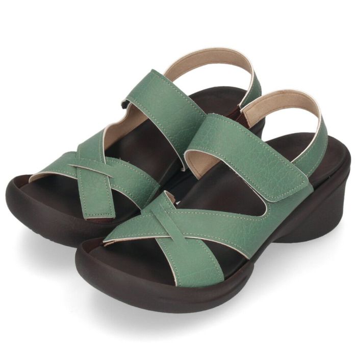 リゲッタ サンダル レディース 疲れない 厚底 ヒール 靴 軽量 ウェッジサンダル バックストラップ 履きやすい 歩きやすい コンフォート 日本製 R-2682 REGETA