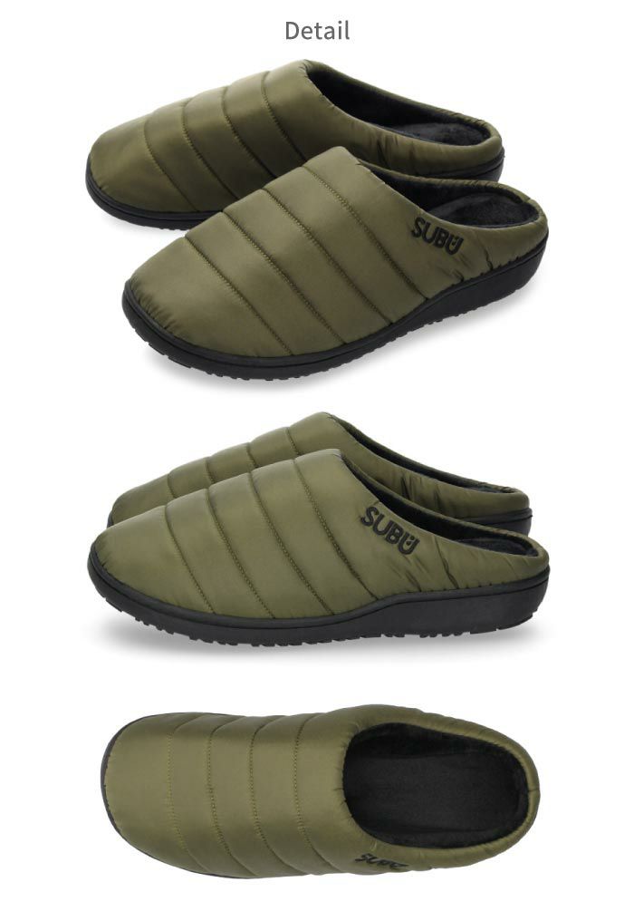 【正規販売店】 SUBU サンダル スブ 冬用サンダル メンズ レディース スリッポン 冬秋 スリッパ ダウンスリッパ ルームシューズ 外履き 内履き 撥水 防汚 ダウンサンダル ボア 起毛 もこもこ あったかい サボ