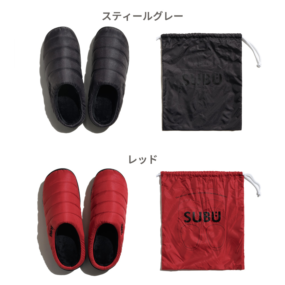 【正規販売店】 SUBU サンダル スブ 冬用サンダル メンズ レディース スリッポン 冬秋 スリッパ ダウンスリッパ ルームシューズ 外履き 内履き 撥水 防汚 ダウンサンダル ボア 起毛 もこもこ あったかい サボ