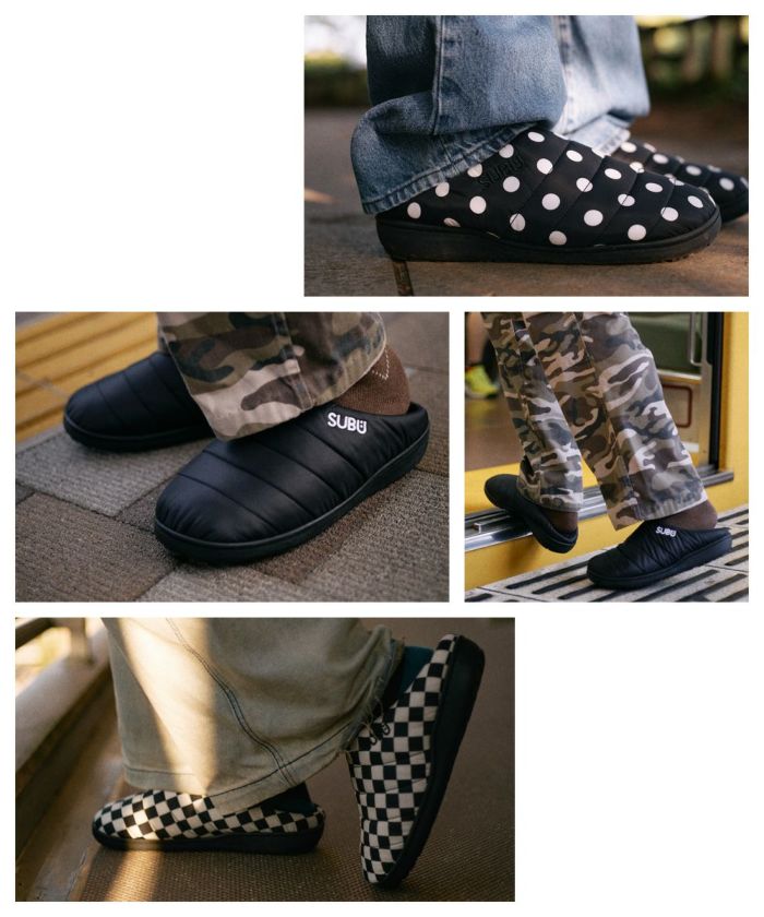 【正規販売店】 SUBU サンダル スブ 冬用サンダル メンズ レディース スリッポン 冬秋 スリッパ ダウンスリッパ ルームシューズ 外履き 内履き 撥水 防汚 ダウンサンダル ボア 起毛 もこもこ あったかい サボ