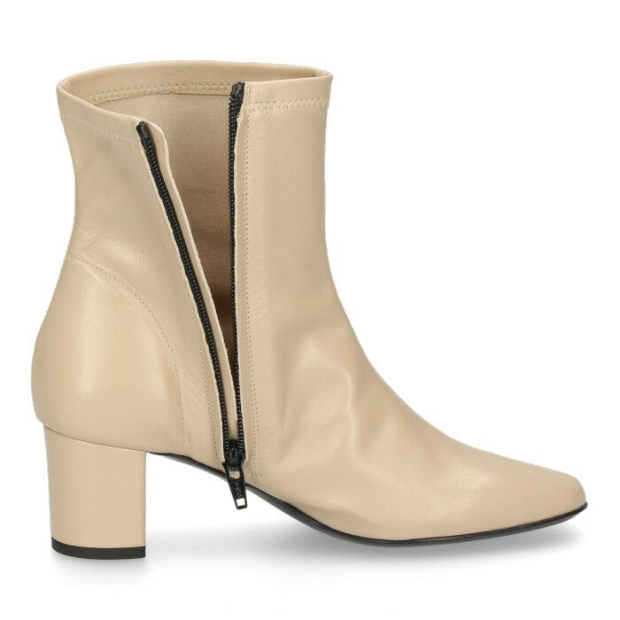 ファビオルスコーニ ブーツ ヒール ショートブーツ レディース 23004 靴 歩きやすい 本革 黒 スクエアトゥ チャンキーヒール ブラック ベージュ FABIO RUSCONI