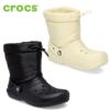 クロックス キッズ 冬 crocs ブーツ 長靴 クラシック ラインド ネオ パフ LINED NEO PUF 207940 黒 ブラック ボーン 子供靴