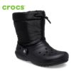 クロックス キッズ 冬 crocs ブーツ 長靴 クラシック ラインド ネオ パフ LINED NEO PUF 207940 黒 ブラック ボーン 子供靴