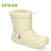 クロックス キッズ 冬 crocs ブーツ 長靴 クラシック ラインド ネオ パフ LINED NEO PUF 207940 黒 ブラック ボーン 子供靴