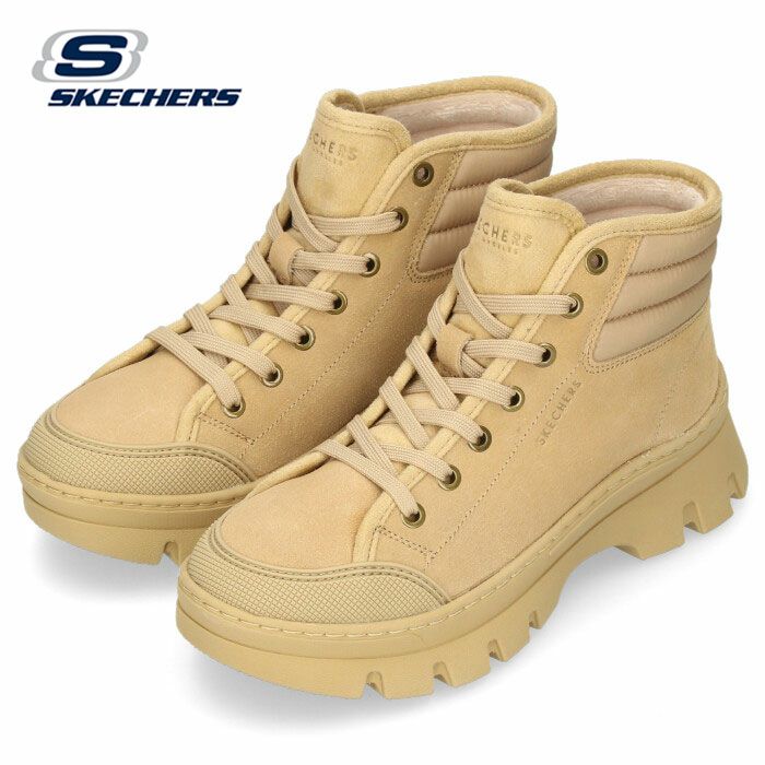 スケッチャーズ レディース スニーカー ハイカット 厚底 ブーツ ROADIES SURGE 177265-TAN カジュアル シューズ SKECHERS 靴