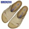 ビルケンシュトック サンダル メンズ チューリッヒ 1009532 トープ BIRKENSTOCK コンフォートサンダル 男性 レギュラー ベロア フットベッド