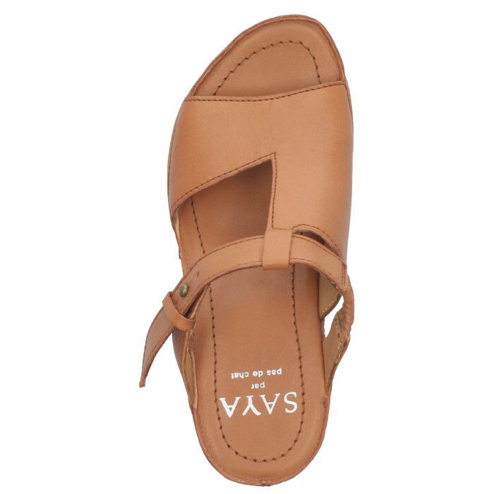 SAYA サヤ レディース サンダル レディース ウエッジソール ミュール ヒール 厚底 ラボキゴシ 黒 51025- B BR 51027-GRY 本革 日本製 サボ ラボキゴシ