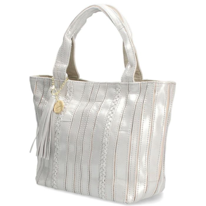 トートバッグ レディース 本革 バッグ 手提げ おしゃれ レザー チャーム付き G23C2 ブラック ゴールド シルバー 黒 グリームサプライ GREAM SUPPLY