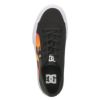 DC スニーカー キッズ ジュニア ブラック スケートシューズ ファイヤー 炎 子供 靴 ディーシー シューズ dc shoes DK224005 BFM KS MANUAL