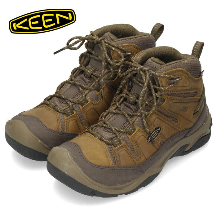 KEEN キーン メンズ トレッキング ハイキング 防水 レザー シューズ スニーカー ブーツ 登山 アウトドア 1026769 サーカディア ミッド ウォータープルーフ ブラウン ミッドカット 靴 本革