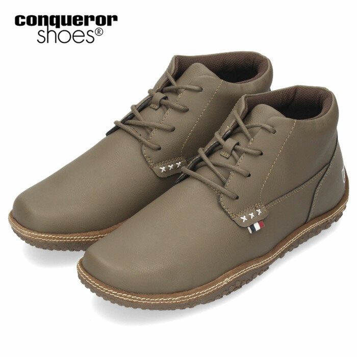 メンズ ブーツ 防水 コンカラー シューズ 幅広 軽量 クッション クレスト ウォーターテックス 靴 conqueror shoes CREST WATER-TEX 121