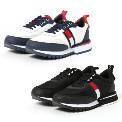 メンズ スニーカー TOMMY JEANS トミージーンズ EM00618 ホワイト/ネイビー ブラック ハーフシャークソールスニーカー |  Parade-パレード- 公式オンラインストア