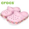 クロックス サンダル キッズ crocs かわいい カラフル クロックバンド ジェムバンド クロッグ 207607-6GD ピンク CROCBAND GEMBAND アウトドア 遊び