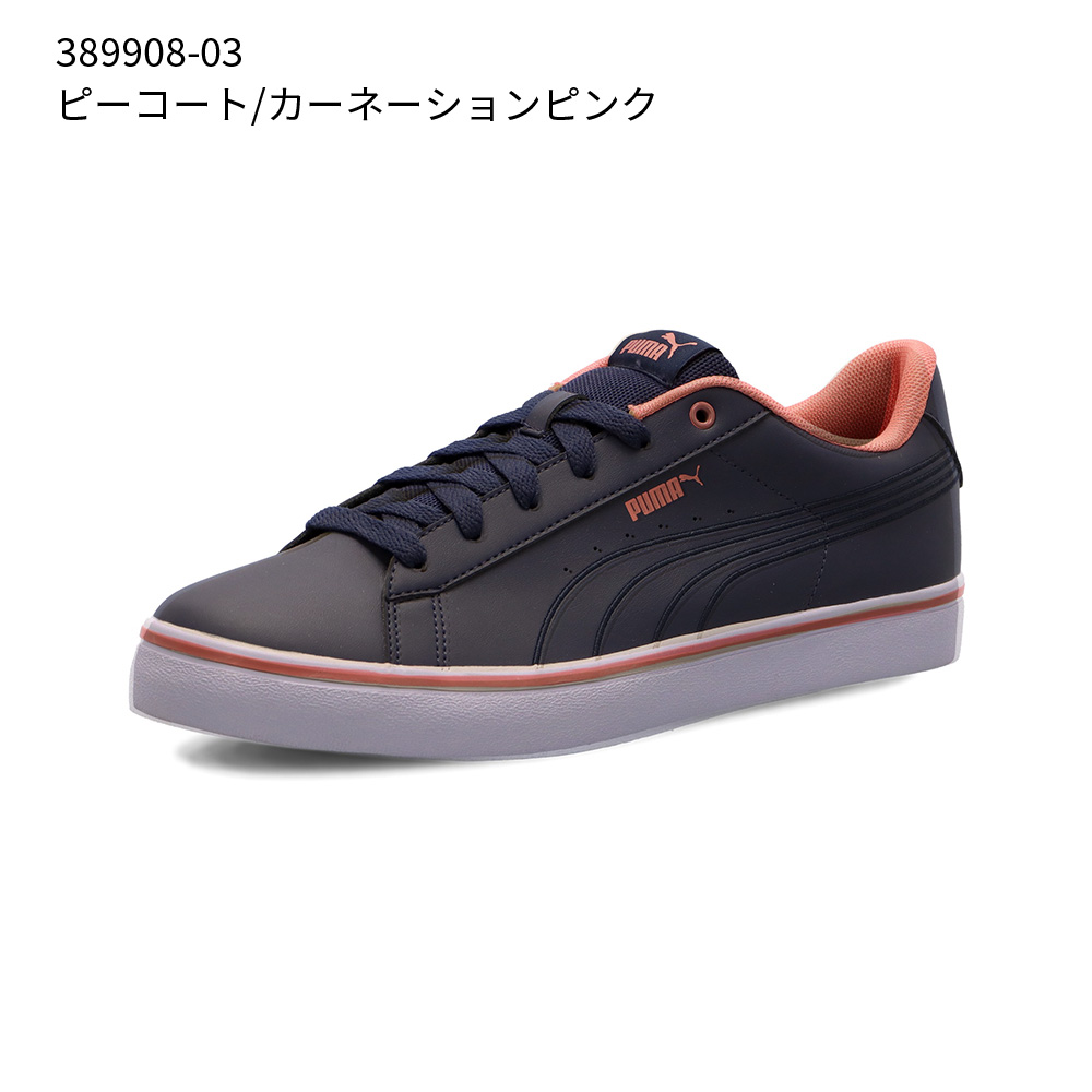 プーマ スニーカー 黒 白 V コート バルク レディース メンズ PUMA シンプル 通勤 通学 クッション V Court Vulc 389907 V Court Vulc EB 389908