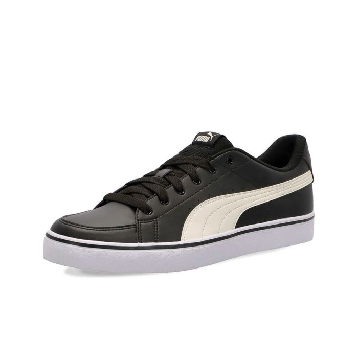 プーマ スニーカー 黒 白 V コート バルク レディース メンズ PUMA シンプル 通勤 通学 クッション V Court Vulc 389907 V Court Vulc EB 389908