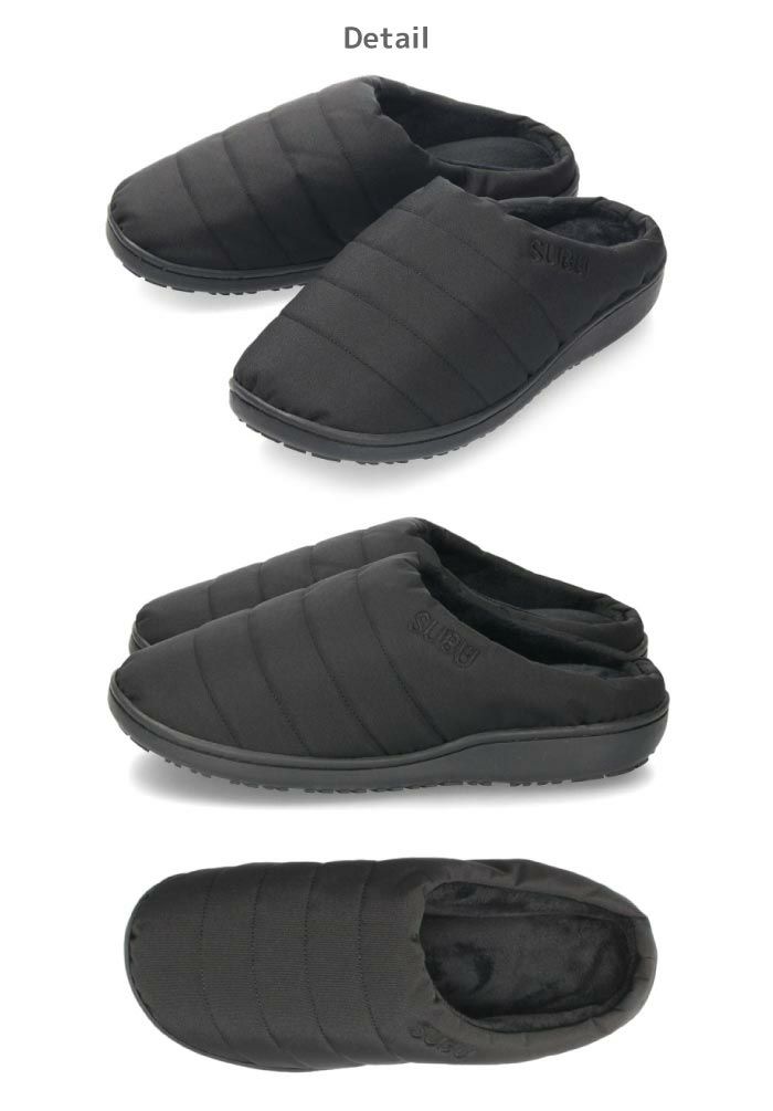 SUBU スブ 冬用 サンダル メンズ レディース スリッパ 秋冬 アウトドア キャンプ 焚火 ナンネン 難燃性 燃えにくい ダウンサンダル ボア 起毛 もこもこ あったかい サボサンダル 正規品