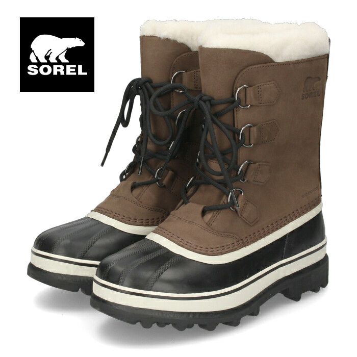 ソレル スノーブーツ メンズ ウィンター ブーツ カリブー SOREL NM1000 238 Caribou ブラウン 防水 保温 耐寒 雪