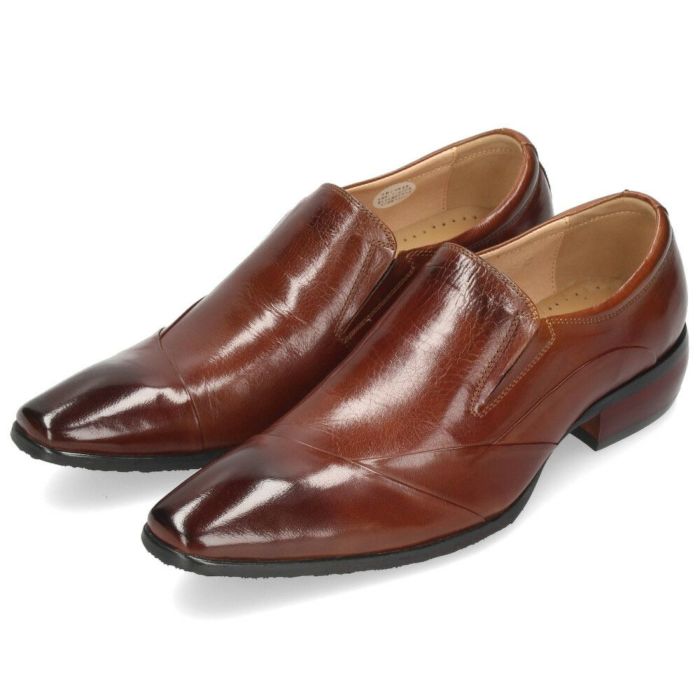 ビジネスシューズ 本革 メンズ 紐 ドレスシューズ スリッポン ブラック キャメル バンプアンドグラインド 革靴 黒 茶 紳士靴 ビジカジ デザインヒール