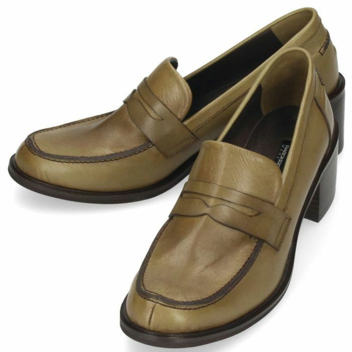 レディース ローファー ラボキゴシ ワークス 靴 12740 ブラック 黒 オリーブ レッドブラウン レザー 本革 日本製 RABOKIGOSHI works