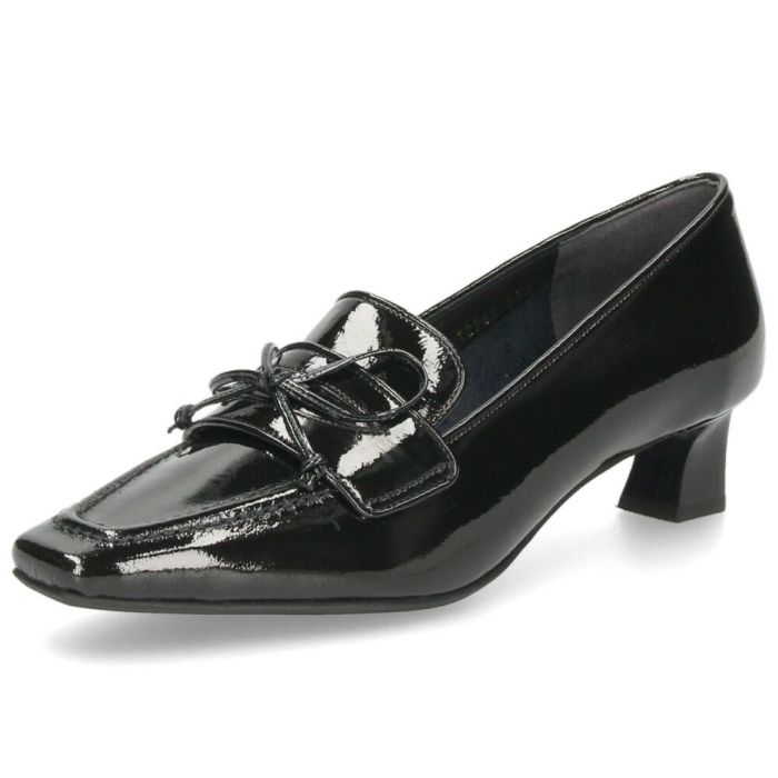 レディース ローファー パンプス ラボキゴシ ワークス 靴 12784 ブラック 黒 ダークパープル 4cm ヒール レザー 本革 日本製 RABOKIGOSHI works