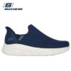 スケッチャーズ スリップインズ メンズ スニーカー 幅広 スリッポン SKECHERS 靴 BOBS B FLEX 118306 BBK NVY ブラック ネイビー ワイド幅 ハンズフリー