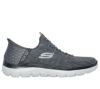 スケッチャーズ スリップインズ メンズ SKECHERS Slip-ins スリッポン ハンズフリー スニーカー 靴 サミッツ キーペース ゆったり ブラック 黒 チャコール ネイビー レッド 232469W ワイド幅 幅広