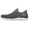 スケッチャーズ スリップインズ メンズ SKECHERS Slip-ins スリッポン ハンズフリー スニーカー 靴 サミッツ キーペース ゆったり ブラック 黒 チャコール ネイビー レッド 232469W ワイド幅 幅広