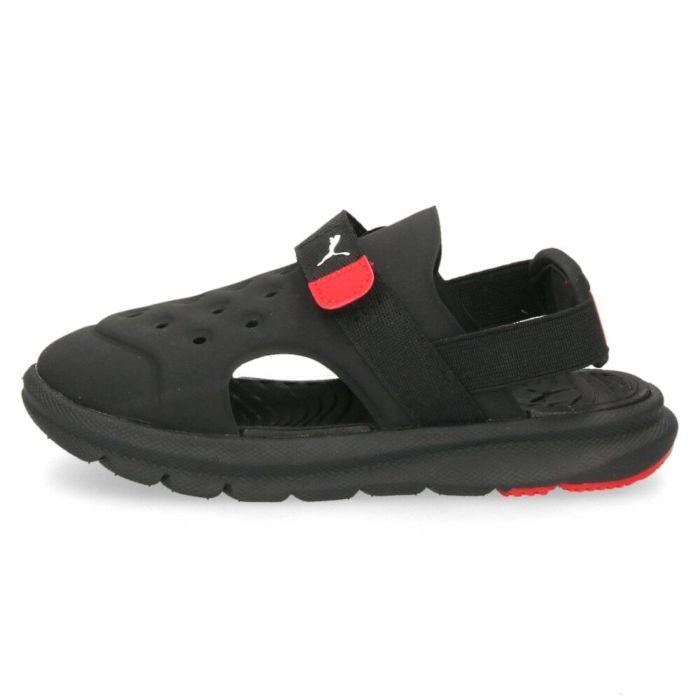 PUMA ベビー プーマ エボルブ AC サンダル 389148 01 ブラック 08 ネイビー 09 ターコイズ キッズ スポーツサンダル 男の子 女の子 軽量 ベルクロ ストラップ