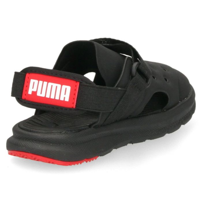 PUMA ベビー プーマ エボルブ AC サンダル 389148 01 ブラック 08 ネイビー 09 ターコイズ キッズ スポーツサンダル 男の子 女の子 軽量 ベルクロ ストラップ